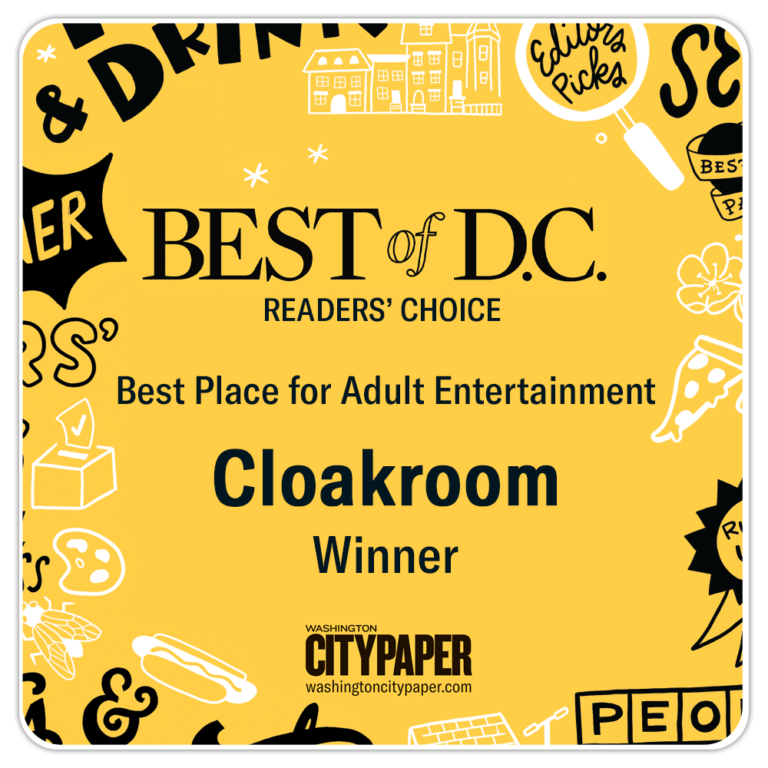 Cloakroom 1 Rated Adult Entertainment in Washington, DC