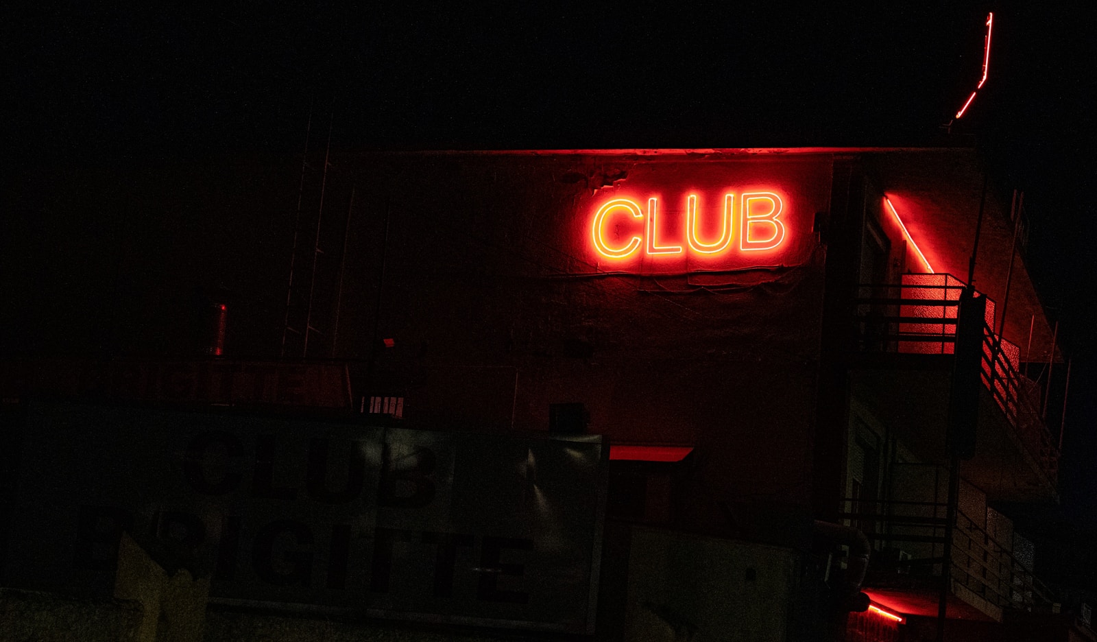 club signage on wall Strip Club in Washington DC